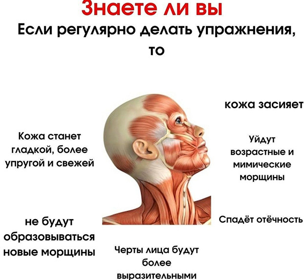Польза гимнастики для лица. Польза гимнастики для лица.