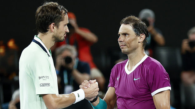 Даниил Медведев и Рафаэль Надаль. Фото Getty Images Даниил Медведев и Рафаэль Надаль. Фото Getty Images