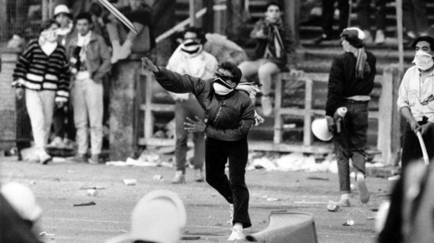 1985 год. Брюссель. Беспорядки на стадионе «Эйзель». Фото Global Look Press 1985 год. Брюссель. Беспорядки на стадионе «Эйзель». Фото Global Look Press