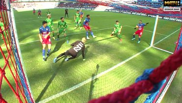 Эпизод в первом тайме матча 22-го тура РПЛ ЦСКА — «Рубин».