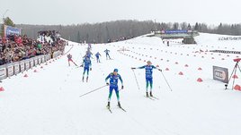 У мужчин безумная конкуренция на чемпионате России. Десять человек рубились за серебро на финишной прямой