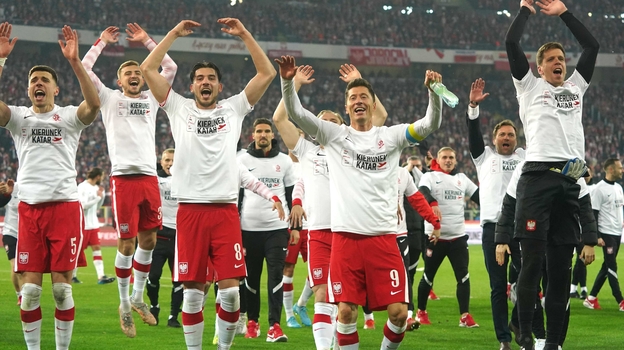 Футболисты сборной Польши. Фото AFP Футболисты сборной Польши. Фото AFP