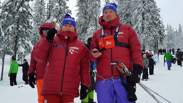 Елена Вяльбе и Маркус Крамер. Елена Вяльбе и Маркус Крамер.