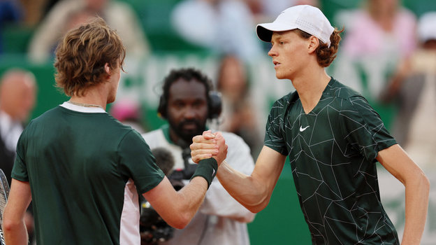 Андрей Рублев и Янник Синнер. Фото Reuters Андрей Рублев и Янник Синнер. Фото Reuters