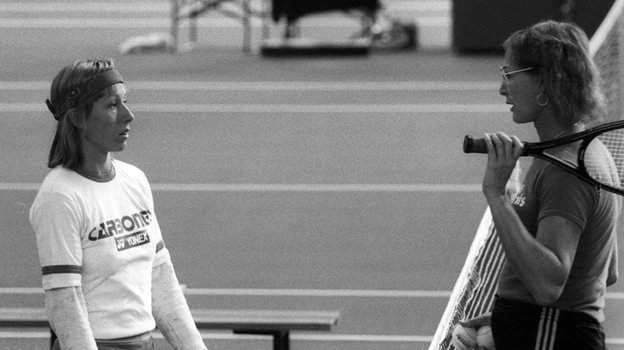 Мартина Навратилова (слева) и ее тренер Рене Ричардс. Фото Global Look Press Мартина Навратилова (слева) и ее тренер Рене Ричардс. Фото Global Look Press