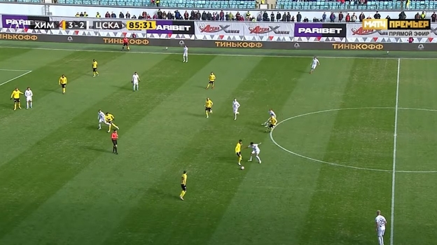Эпизод матча «Химки» - ЦСКА. Эпизод матча «Химки» - ЦСКА.