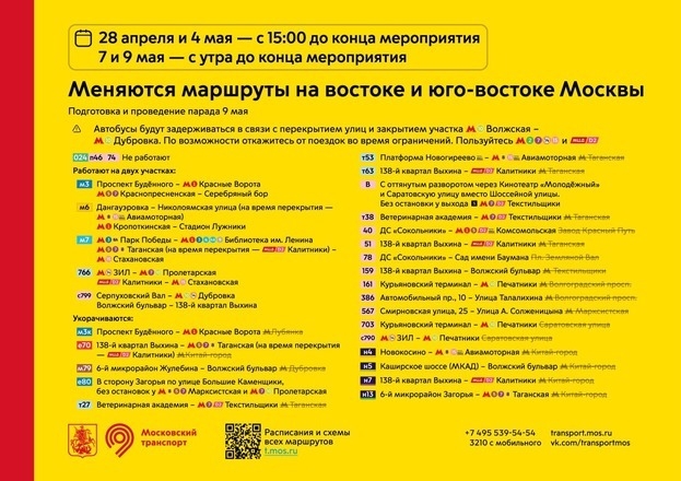 Ограничения работы наземного транспорта. Фото mos.ru Ограничения работы наземного транспорта. Фото mos.ru