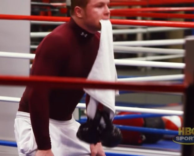 Сауль Канело Альварес. Фото скриншот из видео Сауль Канело Альварес. Фото скриншот из видео