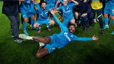 Вендел во время празднование чемпионства «Зенита».