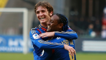 Марио Фернандес и Вагнер Лав в ЦСКА, 2013 год.