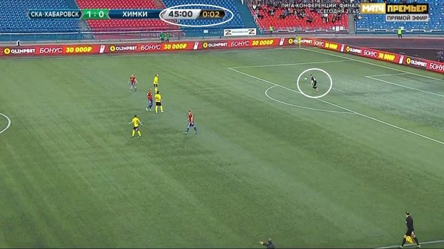 Вратарь хабаровчан Владимир Сугробов держал мяч в руках 14 секунд. Вратарь хабаровчан Владимир Сугробов держал мяч в руках 14 секунд.