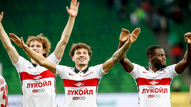 Алекс Крал, Джордан Ларссон и Виктор Мозес. Фото ФК «Спартак» Алекс Крал, Джордан Ларссон и Виктор Мозес. Фото ФК «Спартак»