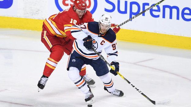 Никита Задоров (№16) и Коннор Макдэвид. Фото USA Today Sports Никита Задоров (№16) и Коннор Макдэвид. Фото USA Today Sports