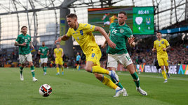 Украина выиграла первый матч после непопадания на ЧМ-2022. Вторым составом победили Ирландию