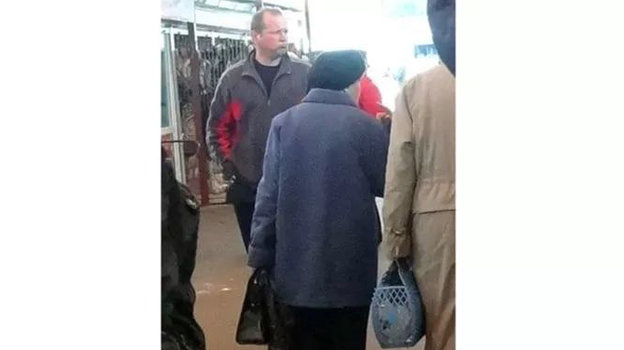 Василий Баранов на одном из рынков Гомеля. Василий Баранов на одном из рынков Гомеля.