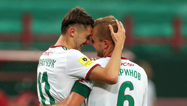 Дмитрий Баринов и Антон Миранчук, «Локомотив».