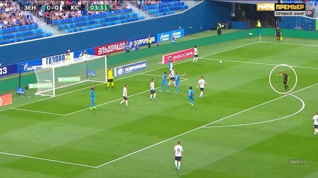 «Зенит» — «Крылья Советов». Фото Скриншот «Матч Премьер» «Зенит» — «Крылья Советов». Фото Скриншот «Матч Премьер»