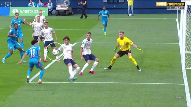 «Зенит» — «Крылья Советов». Фото Скриншот «Матч Премьер» «Зенит» — «Крылья Советов». Фото Скриншот «Матч Премьер»