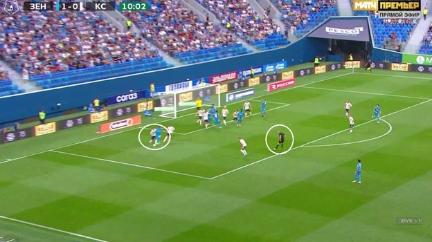 «Зенит» — «Крылья Советов». Фото Скриншот «Матч Премьер» «Зенит» — «Крылья Советов». Фото Скриншот «Матч Премьер»