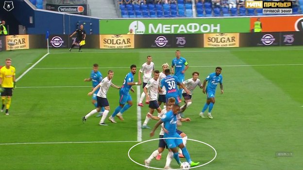 «Зенит» — «Крылья Советов». Фото Скриншот «Матч Премьер» «Зенит» — «Крылья Советов». Фото Скриншот «Матч Премьер»