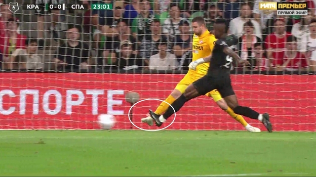 «Краснодар» — «Спартак»: Селихов и Кордоба. Фото Скриншот трансляции «Краснодар» — «Спартак»: Селихов и Кордоба. Фото Скриншот трансляции