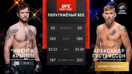 Крылов — Густафссон. Видеообзор боя UFC Fight Night 208