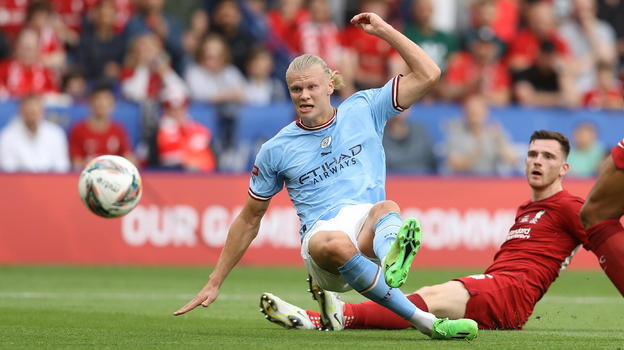 Эрлинг Холанн в Суперкубке Англии. Фото Global Look Press Эрлинг Холанн в Суперкубке Англии. Фото Global Look Press