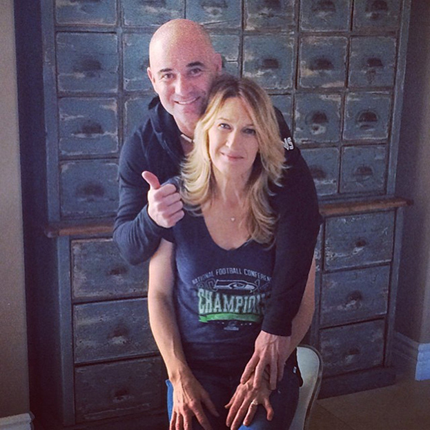 Штеффи Граф и Андре Агасси. Фото Global Look Press Штеффи Граф и Андре Агасси. Фото Global Look Press