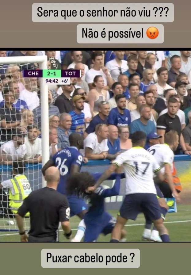 Тиагу Силва раскритиковал арбитра Тейлора после матча с «Тоттенхэмом». Фото Соцсети Тиагу Силва раскритиковал арбитра Тейлора после матча с «Тоттенхэмом». Фото Соцсети