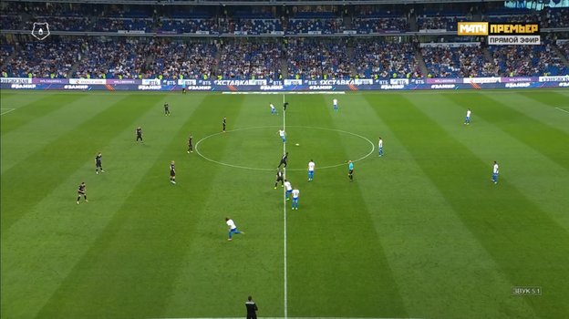 Бело-голубые третий тур подряд начинают один из таймов опасной атакой с центра поля. Бело-голубые третий тур подряд начинают один из таймов опасной атакой с центра поля.