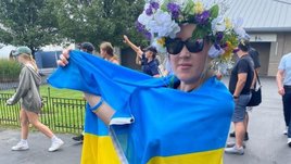 Украинская болельщица устроила провокацию на матче россиянок в Цинциннати