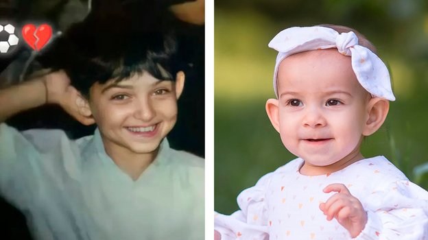 Сердар Азмун в детстве (слева). Его дочь (справа). Фото Соцсети Сердар Азмун в детстве (слева). Его дочь (справа). Фото Соцсети