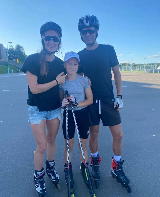 Дарья Домрачева и Уле-Эйнар Бьорндален с Верой Бородач. Фото Соцсети Дарья Домрачева и Уле-Эйнар Бьорндален с Верой Бородач. Фото Соцсети