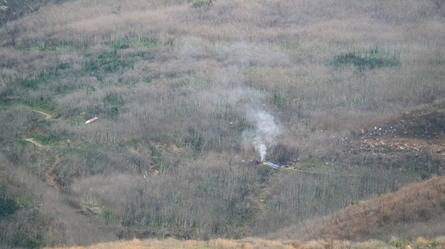 Место крушение вертолета. Фото Global Look Press Место крушение вертолета. Фото Global Look Press