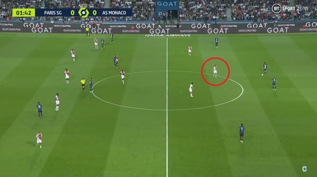 «ПСЖ» — «Монако» — 1:1. Фото Скриншот трансляции «ПСЖ» — «Монако» — 1:1. Фото Скриншот трансляции