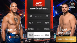 Ган — Туиваса. Видеообзор боя UFC Fight Night 209