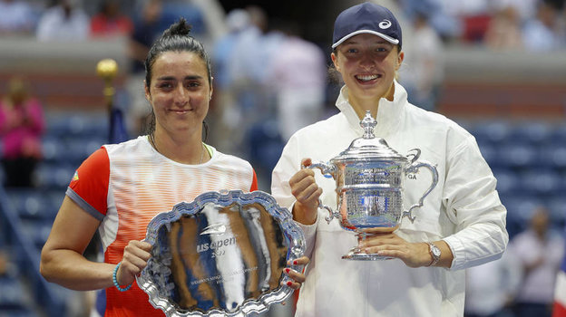 Онс Жабер и Ига Свентек. Фото Global Look Press Онс Жабер и Ига Свентек. Фото Global Look Press