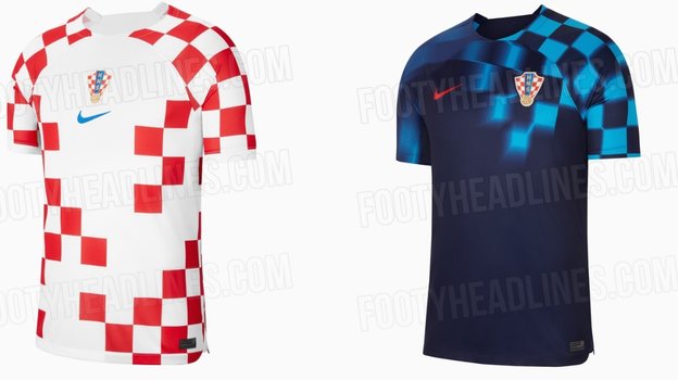 Изображение формы сборной Хорватии на ЧМ-2022. Фото Footyheadlines Изображение формы сборной Хорватии на ЧМ-2022. Фото Footyheadlines