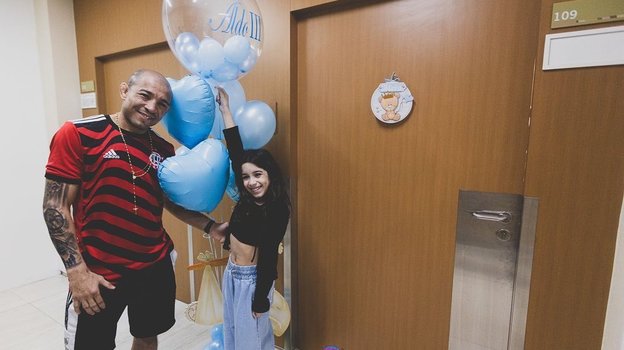 Жозе Альдо сообщил о рождении сына. Фото Соцсети Жозе Альдо сообщил о рождении сына. Фото Соцсети