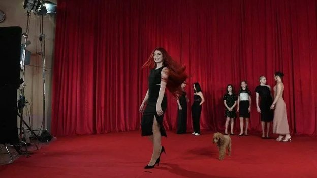 Представление Александры Трусовой. Фото Скриншот трансляции Okko Представление Александры Трусовой. Фото Скриншот трансляции Okko