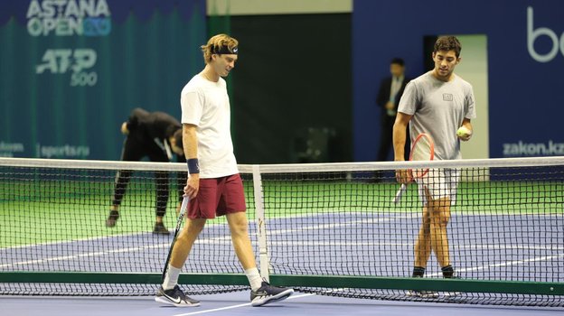 Андрей Рублев и Кристиан Гарин. Фото Сайт ktf.kz Андрей Рублев и Кристиан Гарин. Фото Сайт ktf.kz