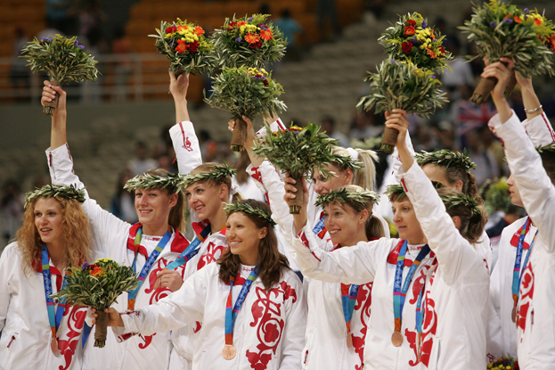 Баскетболистки сборной России - бронзовые призеры Олимпиады-2004. Фото Getty Images Баскетболистки сборной России - бронзовые призеры Олимпиады-2004. Фото Getty Images