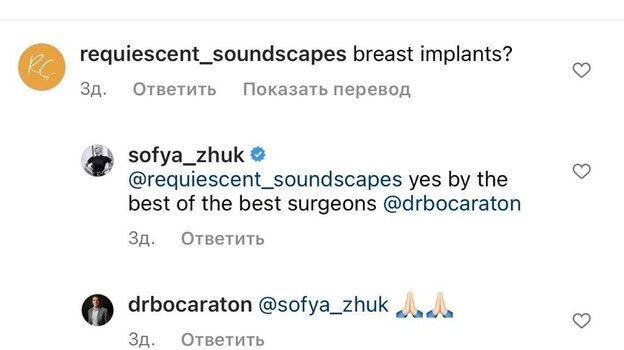 Переписка Софьи Жук с подписчиком. Фото Соцсети Переписка Софьи Жук с подписчиком. Фото Соцсети