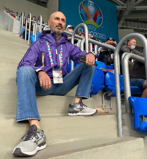 Деннис Лахтер на матче Дания - Россия на Евро-2020. Фото из личного архива Деннис Лахтер на матче Дания - Россия на Евро-2020. Фото из личного архива