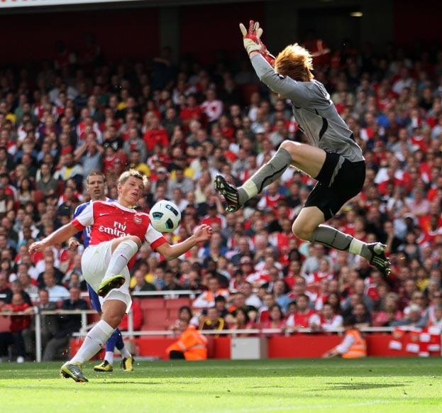 Андрей Аршавин бьет по воротам Адама Богдана. Фото Global Look Press Андрей Аршавин бьет по воротам Адама Богдана. Фото Global Look Press