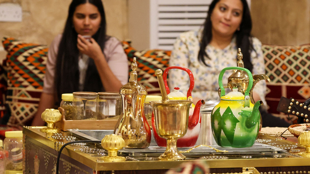 Кофе в Катаре. Фото AFP Кофе в Катаре. Фото AFP