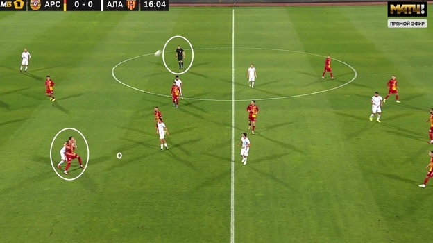 «Арсенал» — «Алания». Фото Скриншот трансляции «Арсенал» — «Алания». Фото Скриншот трансляции