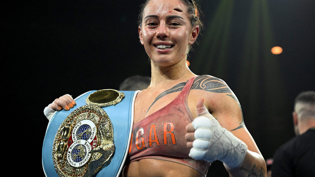 Чернека Джонсон после боя. Фото AFP Чернека Джонсон после боя. Фото AFP