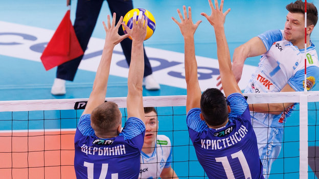 Игровой момент матча за Суперкубок между московским «Динамо» и казанским «Зенитом». Фото ВФВ Игровой момент матча за Суперкубок между московским «Динамо» и казанским «Зенитом». Фото ВФВ