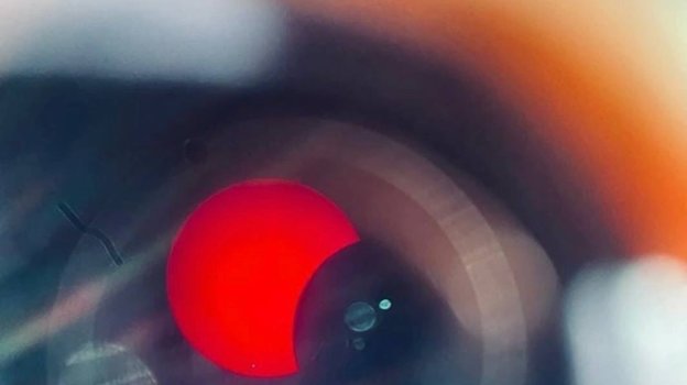 Солнечное затмение. Фото Telegram Солнечное затмение. Фото Telegram